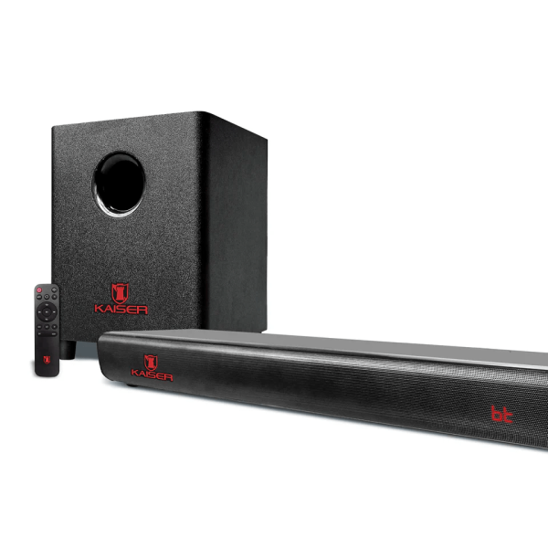 Barra de sonido 2.1 con subwooder y panel de control, negro KBS-4060